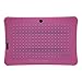 Transwon Shockproof Case Compatible with Tagital T7K Kids Tablet, UJoyFeel KIDS701, Inkach 7 Inch, TOPELOTEK 7, iRULU X77, Ainol Q88, Dragon Touch Y88X Plus - Pink