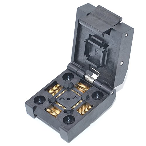 ALLSOCKET QFP64-0.5 Test Socket – Open-Top, 0,5 Mm Pitch, 10x10 Mm IC, Vergoldete Kontakte, -55 Bis +150°C, Für Lötversion