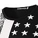 Mens American Flag Printed Long Sleeve Short Sleeve T-Shirts Pullover Hoodies Tops XL Black