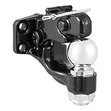CURT 48200 Pintle Hitch with 2-5/16-Inch Trailer Hitch Ball, 16,000 lbs. Capacity, Pintle Mount Required