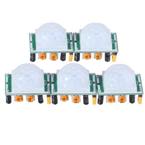 2013Newestseller New 5 X Hc-Sr501 Adjust Ir Pyroelectric Infrared Pir Motion Sensor Detector Modules (700755051141)