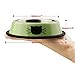 Petfamily Stainless Steel Cat Bowl, Heavy Duty Cats and Dogs Bowls with Non-Skid Rubber Base, Pet Food Bowls, 8 Ounce, Set of 2 (Green/Orange)