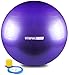 Utopia Home Anti Burst Exercise/Stability/Yoga/Fitness Ball - with Foot Pump - Total Body Balance (Purple, 75 CM)