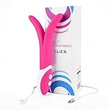 Premium Double Delight Wand Massager - Waterproof Medical Grade Silicone Clit Vibrator -9xSpeed&Pattern Multipurpose Noiseless Dildo - USB Rechargeable - Suitable For Women & Men By Viberance (Pink)