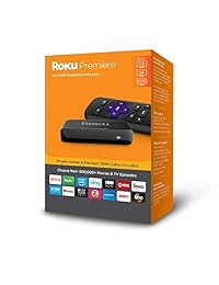 Roku Premiere 4K HDR HD Reproductor de streaming con mando a distancia IR y cable HDMI Premium (2018)