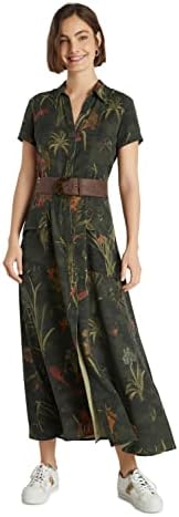 green emerald velvet dress Desigual Dress NEIDA Green at Amazon Women's Clothing store