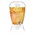 2 Gallon Drink Dispenser-BPA-Free, Shatter Proof, with Detachable Stand, Lid, Cooling Cylinder for Ice, and Infusion Bowl for Fruit by Classic Cuisine