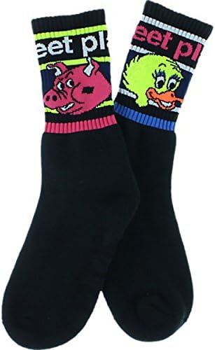 Socco Streetplant Barnyard Crew Black Socks(9-12) 1 Pair