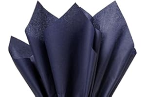 Flexicore Packaging Navy Blue Gift Wrap Tissue Paper XL | Size: 20 Inch X 30 Inch | Count: 48 Sheets | Color: Navy Blue
