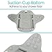 Vive Foot Scrubber Brush - Shower Skin Exfoliator Scrubber with Soft and Stiff Bristles for Men and Women, Dry Callus Sole Scrub - Exfoliating Soap Feet Cleaner with Floor Suction for Bathtub
