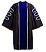 GraduationForYou Unisex Deluxe Doctoral Graduation Gown With Gold Piping, for Faculty, Professors and Students. Royal Blue gown.