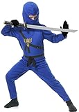 Charades Child's Ninja Avenger Costume, Blue, Medium