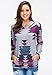 FanShou Women Plus Size Long Sleeve Hoodie Printed Hooded Sweatshirt Pullover 12