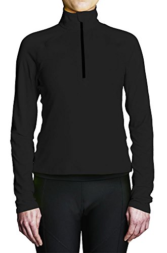 Scull and Sweep Women's Regatta 1/2 Zip Training Top-Black (L)