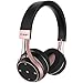 BlueAnt - Pump Soul On Ear Wireless HD Headphones, Stylish, Audio with One Touch Controls (Black Rose Gold)