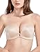 DOBREVA Women's Push Up Strapless Bra T-Shirt Lace Underwire Add-2-Cup Bandeau Bras