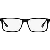 Emporio Armani mens Ea3038 Rectangular Prescription Eyewear Frames