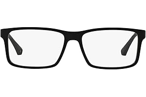 Emporio Armani mens Ea3038 Rectangular Prescription Eyewear Frames