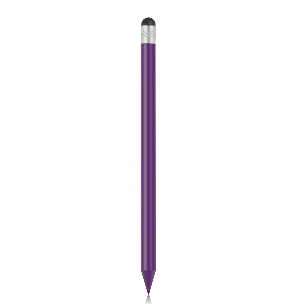 2in1 Stylus Pen, Touch Pen + Carbon Pencil, Replacement Smart Pen Pencil Compatible with Most Capacitive Screen Tablets, Smart Phones - 5 Colors Optional(Purple)
