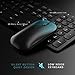 Rechargeable Wireless Keyboard Mouse, Jelly Comb KS037 Ergonomic Ultra Slim Full Size Metal Wireless Keyboard and Mouse Combo Set for Windows, Computer, Desktop, PC, Notebook, Laptop (Black)