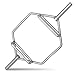 XMark Fitness Chrome Olympic Deadlift, Hex, Squat, Trap, Shrug Bar with Hi-Lo Handles and Long Lasting Polished Chrome Finish XM-3686