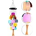 DateDirect Outdoor Wind Chime Colorful Stained Glass Wind Chime, 26