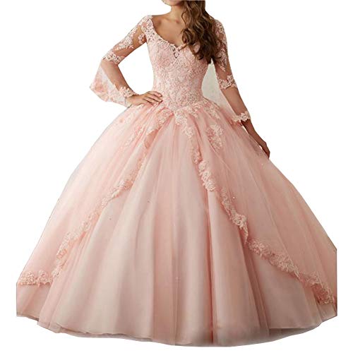 long sleeve sweet 16 dresses