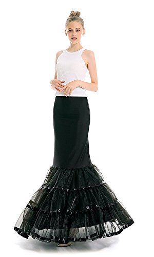 Womens One Hoop Floor Length Trumpet Mermaid Wedding Dress Petticoat
