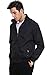 chouyatou Men's Active Lightweight Softshell Zipper Bomber Jacket (Medium, Black)