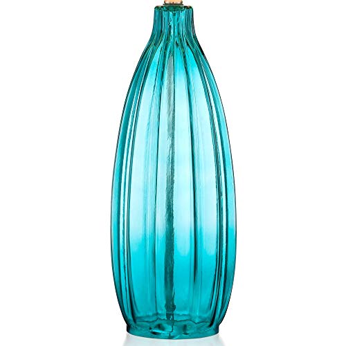 Stella-Coastal-Table-Lamps-Set-of-2-Fluted-Blue-Glass-White-Drum-Shade-for-Living-Room-Family-Bedroom-Bedside-Nightstand-360-Lighting Stella Coastal Table Lamps Set of 2 Fluted Blue Glass White Drum Shade for Living Room Family Bedroom Bedside Nightstand…