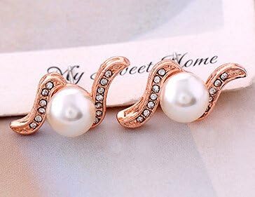 delatcha Fashion Jewelry China 18K Gold Plated Crystal Rhinestone S8tud Earrings MG309