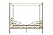 DHP Canopy Metal Sturdy Bed Frame, Twin, Gold