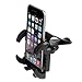 Visor Mount - iKross Clip On Sun Visor Mount Holder Car Kit - Black For Apple iPhone 6S 6S Plus/Samsung Galaxy S7 / S6, S7 Edge/S6 Edge/HTC One M9 (2015)