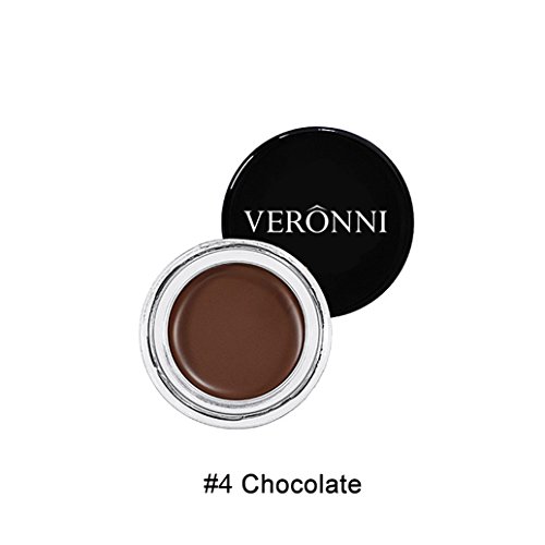 Eyebrow Cream, Natural Formulate, Waterproof and Long Lasting Eyebrow Pomade, Smooth Brow Makeup NetWeight0.74oz Chocolate#4