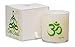 White Tea Ginger Aromatherapy Scented Candles, Luxury Spa Lemony Citrus Yoga Candles for Home Scented with Om Design, Hand-Poured Soy Candles, 50 Hours Burning Time, 7.6 oz. - OneSoul Collection