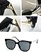 O2 Eyewear 5003 Premium Oversize Womens Mens Mirror Funky Fashion Sunglasses (METAL ARM, GOLD ARM-BLACK/BLACK)