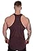 YoungLA Stringer Tank Tops for Men | Workout Muscle Y Back | Gym Bodybuilding Clothing | 302 Navy Red Medium