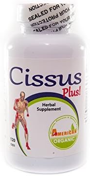 Cissus Plus, 120 Caps,Blend, Cissus Quadrangularis,Turmeric,Ginger, Maca,Boswelia,Uncaria Tormentosa,MSM,chonditrin,hyaluronic Acid,glucosamine by Amerorganic