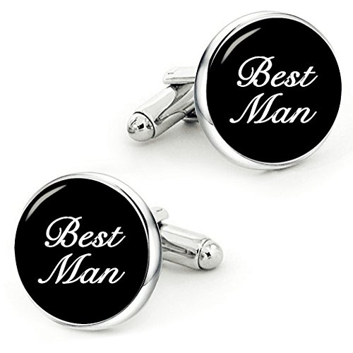 Kooer Best Man Cufflinks Handmade Custom Personalized Wedding Cuff Links Wedding Jewelry (best man)