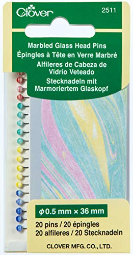 Clover 2511 Marbled Glass Head Pins