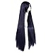 MapofBeauty 100cm Express Individuality Straight Cosplay Wig (Dark Blue Black)
