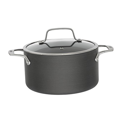 Bialetti Ceramic Pro Hard Anodized Nonstick Dutch Oven, 6 quart, Gray