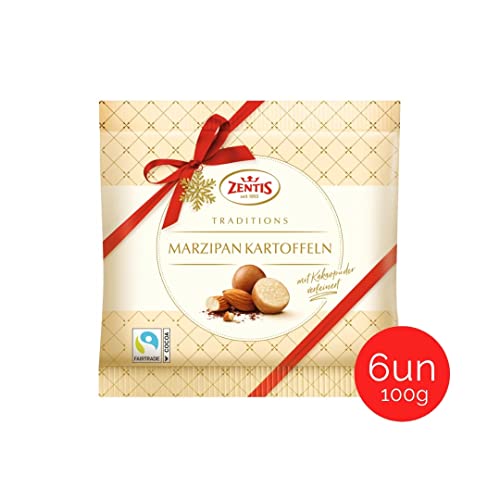 Batatinhas Marzipan Zentis - 6 pacotes com 100g cada (Total 600g)