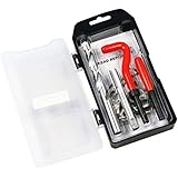 Highking Tool Thread Repair Kit, M12 x 1.75 mm Metric Thread Repair Insert Kit Compatible Hand Tool Set for Auto Repairing (M12X1.75)
