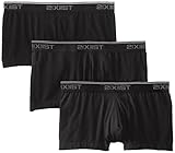 2(X)IST Cotton Stretch 3 Pack No-Show Trunk,Black/Black/Black,Large