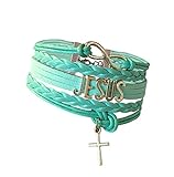 BAE Icons Infinity Charm Bracelet. Jesus Bracelet. Perfect Christian Gifts for Women and Girls. Christian Jewelry. Confirmation Gifts. Children and Adult Sizes. Gift Boxed (5.5in Medium)