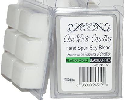 2Pack BlackForest Blackberries Soy Blend Wax Melts 6oz 12 Wax Cubes Wax Tarts Wax Chunks, 50 Plus Hours of Quality Fragrance