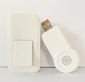 U2 Wireless Doorbell(80M), No Battery Required/Kinetic Push Button, 3