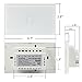 Smart Wall Light Switch, Broadlink 1 Gang Touch Panel Wi-Fi Enabled Light Control Wireless Switch 110-150V