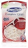 Dentek Complete Clean Floss Picks with Advanced Fluoride Coating, 90 Count (Pack of 6)
